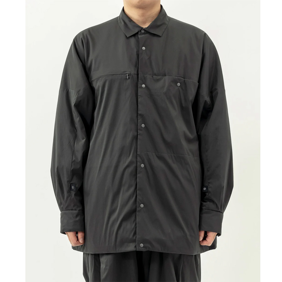 alkphenix (アルクフェニックス) EAM24IT56 [ Insuluted air shirts / PERTEX double weave ] インシュレイティド シャツジャケット (OFF BLACK)