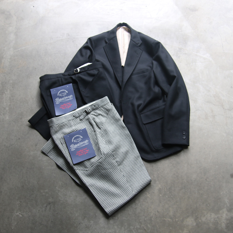 BARNSTORMER (バーンストーマー) [3104J] SUPER100'S SAXONY WOOL UNCONSTRUCTED JACKET (BLACK) 