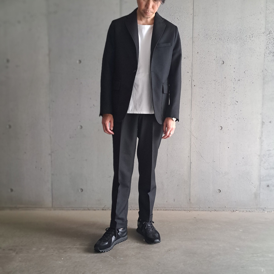 BARNSTORMER (バーンストーマー) [3104J] SUPER100'S SAXONY WOOL UNCONSTRUCTED JACKET (BLACK) 