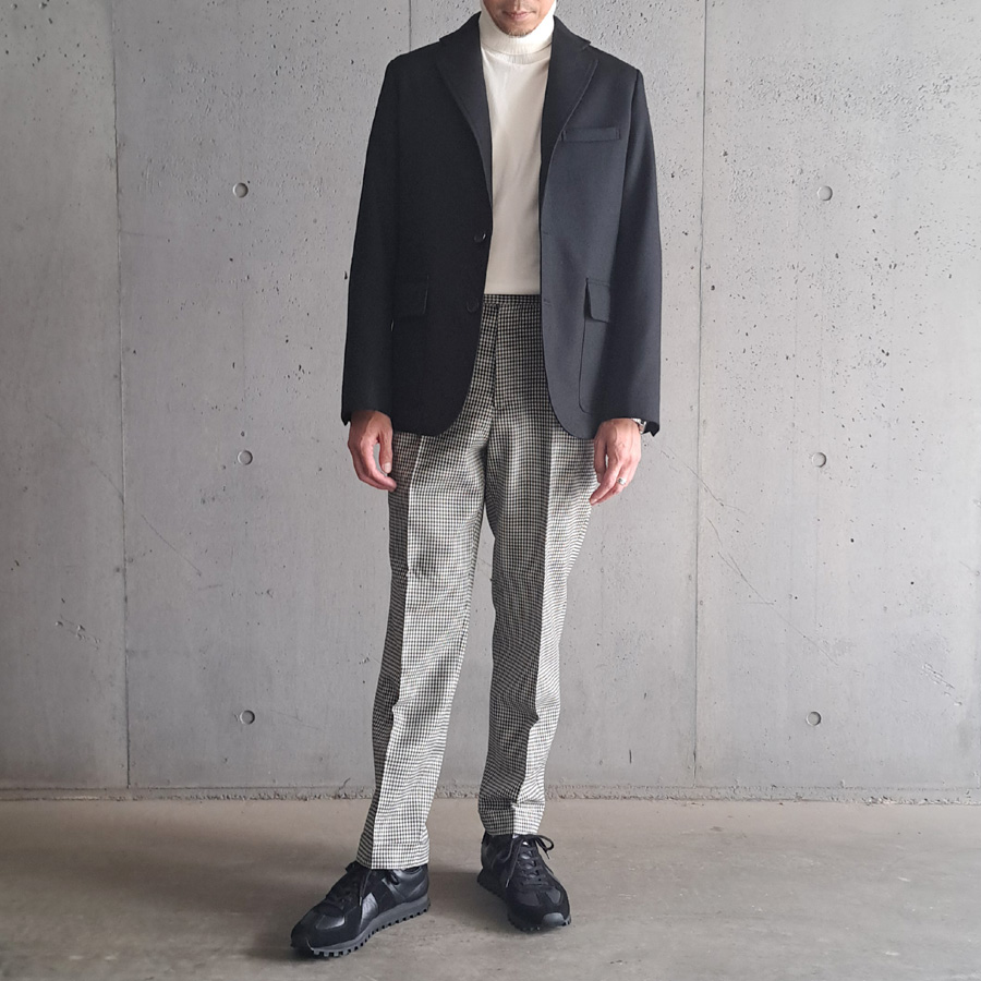 BARNSTORMER (バーンストーマー) [3104J] SUPER100'S SAXONY WOOL UNCONSTRUCTED JACKET (BLACK)  