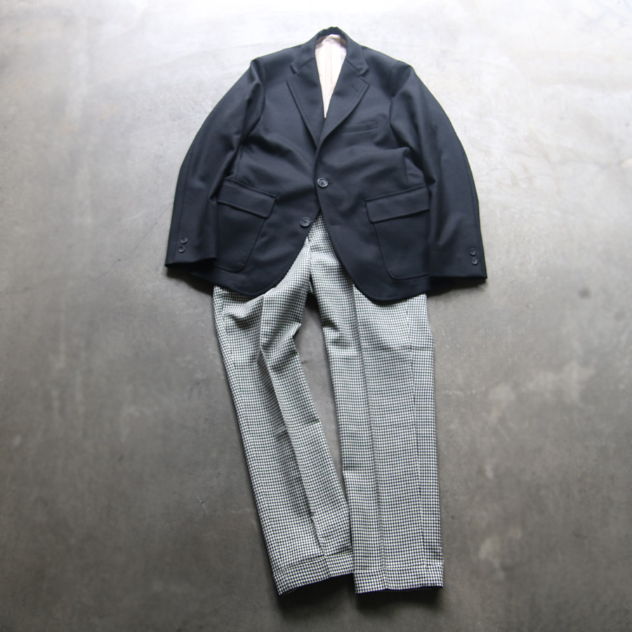 BARNSTORMER (バーンストーマー) [1264P] SUPER100'S SAXONY WOOL MCQUEEN PANTS (HOUNDSTOOTH) 