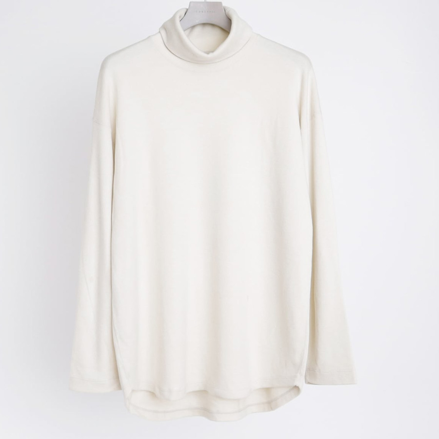 CURLY / CURLY& Co. (カーリー) 243-131015 [ PREMIEREWARM L/S TEE (turtle-neck) ] プレミアウォームジャージー ロングスリーブ Tシャツ (タートルネック) (IVORY) (NAVY) (BLACK)