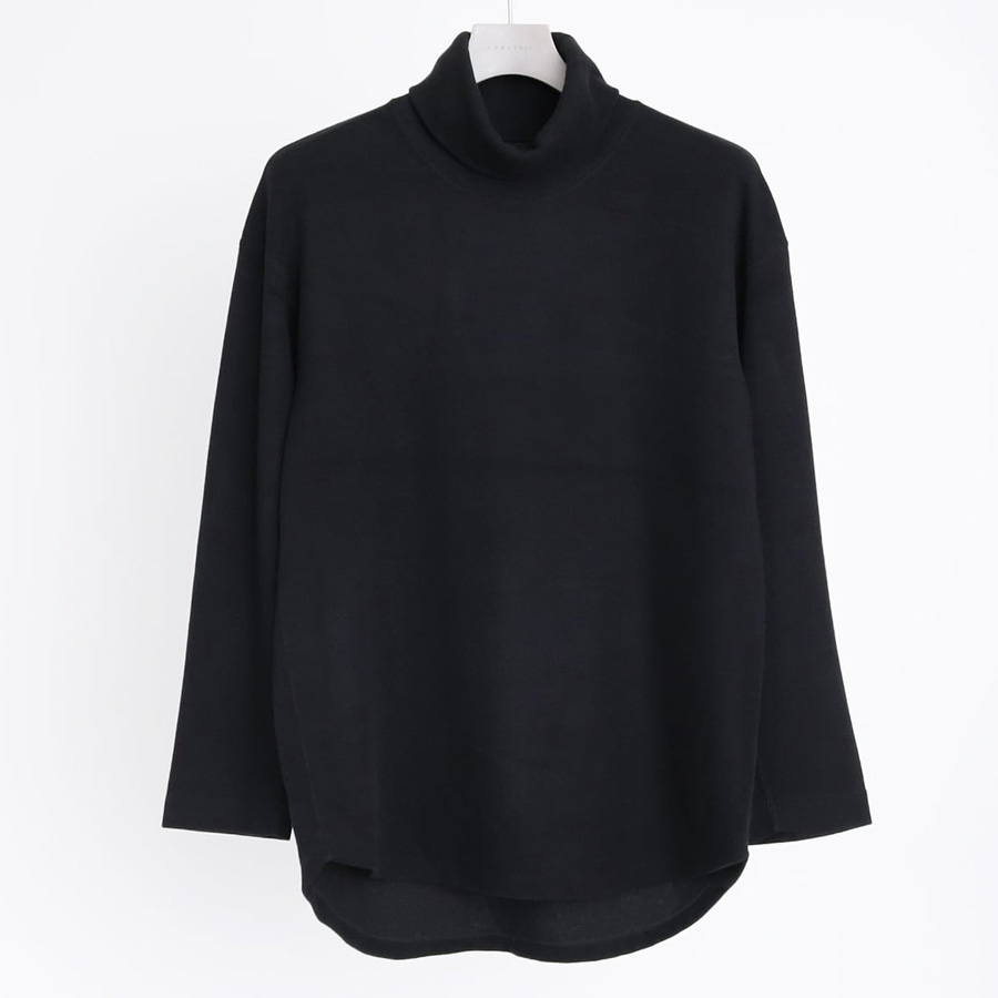 CURLY / CURLY& Co. (カーリー) 243-131015 [ PREMIEREWARM L/S TEE (turtle-neck) ] プレミアウォームジャージー ロングスリーブ Tシャツ (タートルネック) (IVORY) (NAVY) (BLACK)