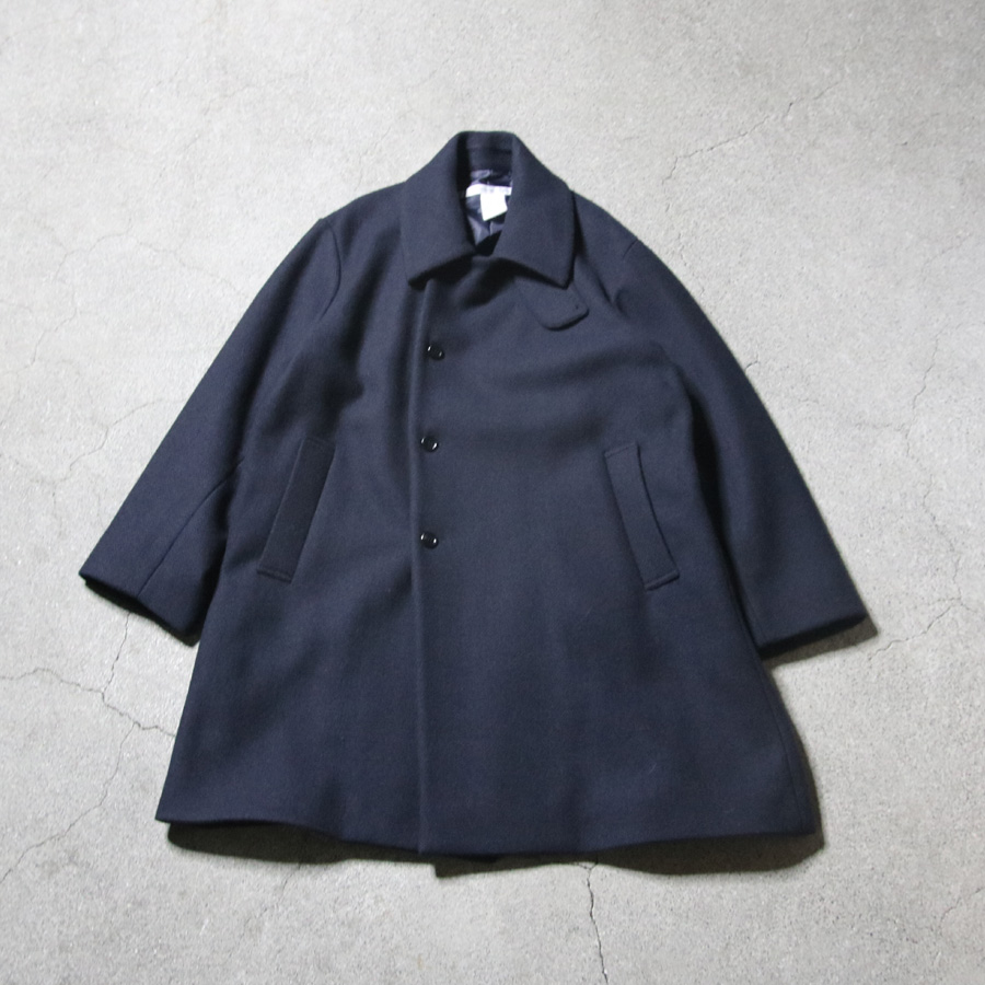 EEL PRODUCTS (イール プロダクツ) E-24169 [TACKLE COAT（タックルコート)] ウールメルトンニット ステンカラーコート (NAVY) (D.BROWN)