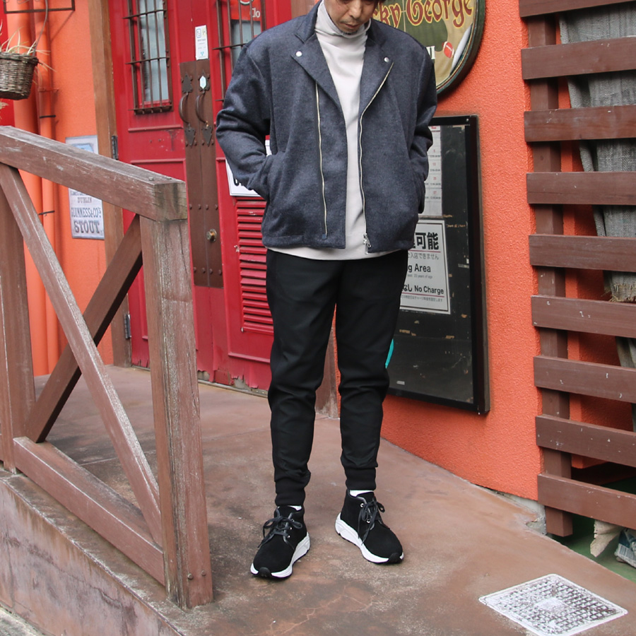 FLISTFIA(フリストフィア) RB01016 [ REIDERS WIDE JACKET ] ライダース ワイド ジャケット (CHARCOAL BLACK) 