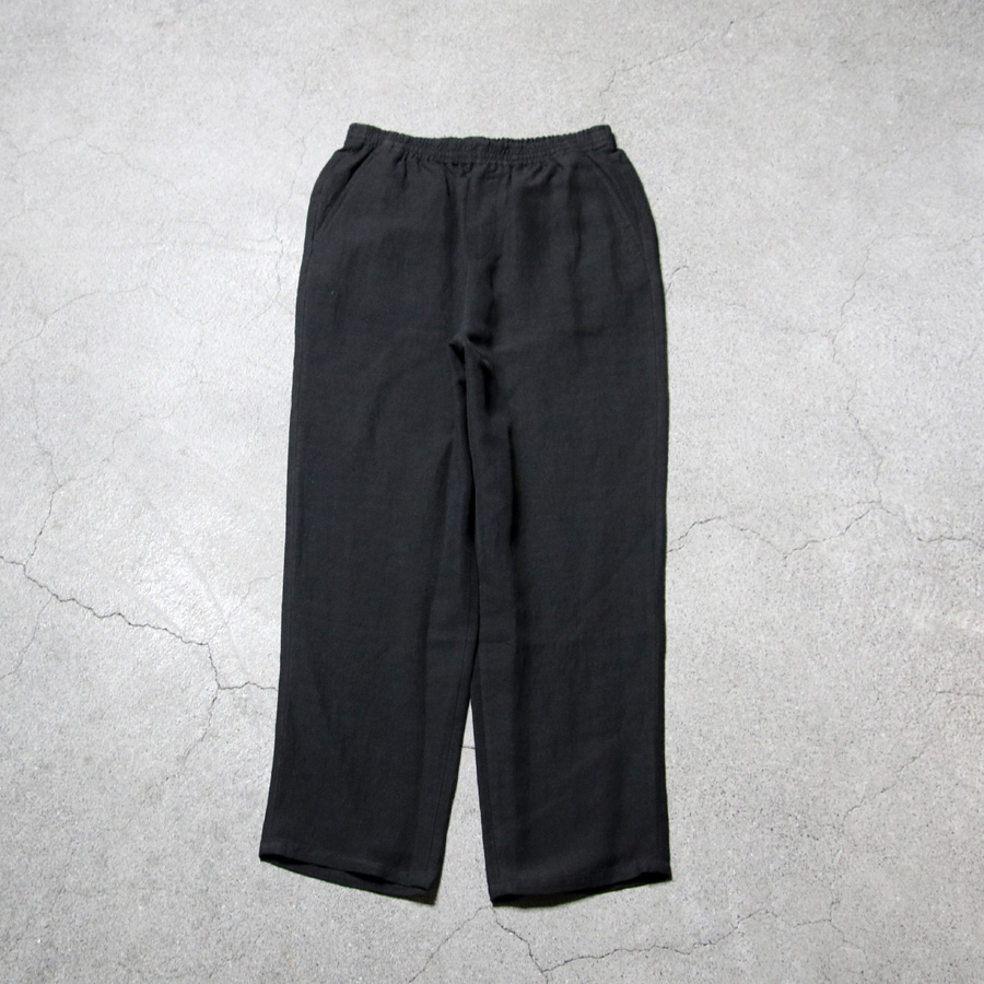 LAMOND (ラモンド) LM-P-116 LI  [ SEMI WIDE LINEN EASY TROUSERS ]  セミワイド リネン イージートラウザーズ  (BLACK) (NAVY)