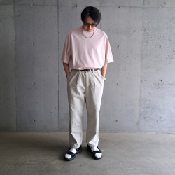 STILL BY HAND (スティルバイハンド)  [ PT02242 ]  Cotton / Silk 1tuck Pants / コットン シルク ワンタックパンツ (2COLOR)