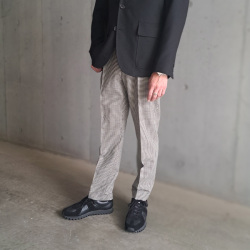 BARNSTORMER (バーンストーマー) [1264P] SUPER100'S SAXONY WOOL MCQUEEN PANTS (HOUNDSTOOTH) 