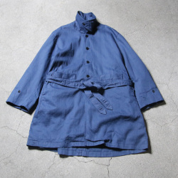 EEL PRODUCTS (イール プロダクツ) E-24165 [WESTERNER COAT（ウエスターナコート)] 8.3オンスデニム ロングコート (BLUE) (BLACK)