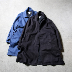 EEL PRODUCTS (イール プロダクツ) E-24165 [WESTERNER COAT（ウエスターナコート)] 8.3オンスデニム ロングコート (BLUE) (BLACK)