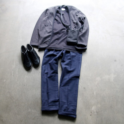 BARNSTORMER (バーンストーマー) ×RING JACKET (リングヂャケット) [ring004] BRISBANE MOSS MOLESKIN 2P / ブリスベン･モス モールスキン 2タックパンツ (NAVY) 