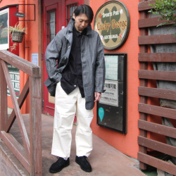 STILL BY HAND (スティルバイハンド)  [ PT07251 ] Knee tuck wide pants /ニータックワイドパンツ (ECRU)