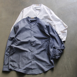 LAMOND (ラモンド) LM-S-094-CT [Soft Cotton Band Collar Shirts] バンドカラー シャツ ジャケット(2COLOR)   