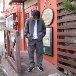 LAMOND (ラモンド) LM-S-098 [TASLAN SHORT JACKET]　タスランショートジャケット (CHARCOAL)