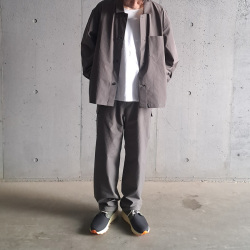 LAMOND (ラモンド) LM-S-098 [TASLAN SHORT JACKET]　タスランショートジャケット (CHARCOAL)