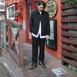 LAMOND (ラモンド) LM-S-099 [TWILL TWIST SHORT JACKET] ツイルツイスト ショート ジャケット (BLACK)