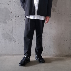 LAMOND (ラモンド) LM-P-122 [ PONTE RELAX PANTS ] ハイゲージストレッチポンチジャージー リラックスパンツ (BLACK)