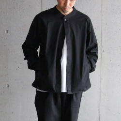 LAMOND (ラモンド) LM-S-070-VI [VINTAGE STRETCH CARDIGAN JACKET] ヴィンテージ ストレッチ カーディガン ジャケット (BLACK)