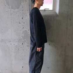 Re made in tokyo japan (アールイーメイドイントウキョウジャパン) 2823A-CT [ DRESS WOOL KNIT V-NECK ] ドレスウールニット Vネック (BLACK) (NAVY)