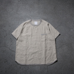 Re made in tokyo japan (アールイーメイドイントウキョウジャパン)  No7919S-CT [ French Linen T-shirt ] フレンチリネン ポケTEE (3COLOUR) 