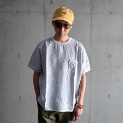 Re made in tokyo japan (アールイーメイドイントウキョウジャパン)  No7919S-CT [ French Linen T-shirt ] フレンチリネン ポケTEE (3COLOUR) 