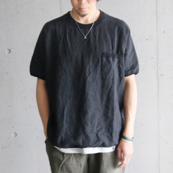 Re made in tokyo japan (アールイーメイドイントウキョウジャパン)  No7919S-CT [ French Linen T-shirt ] フレンチリネン ポケTEE (3COLOUR) 