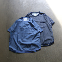 Re made in tokyo japan (アールイーメイドイントウキョウジャパン) No8922S-CT [ Organic Cotton Chambray T-shirt ] オーガニックコットン シャンブレー Tシャツ (2COLOR)