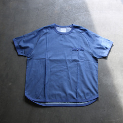 Re made in tokyo japan (アールイーメイドイントウキョウジャパン) No8922S-CT [ Organic Cotton Chambray T-shirt ] オーガニックコットン シャンブレー Tシャツ (BLUE INDIGO)