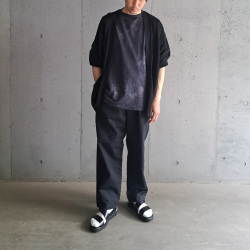 STILL BY HAND (スティルバイハンド)  [ PT02242 ]  Cotton / Silk 1tuck Pants / コットン シルク ワンタックパンツ (2COLOR)