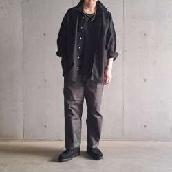 STILL BY HAND (スティルバイハンド)  [ PT07251 ] Knee tuck wide pants /ニータックワイドパンツ (CHARCOAL)