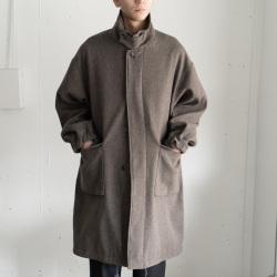 STILL BY HAND (スティルバイハンド)  [ CO03233 ] TWEED BALMACAAN COAT ツイード ステンカラーコート  (GREIGE)