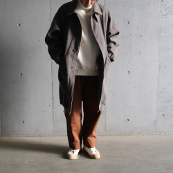 STILL BY HAND (スティルバイハンド)  [ CO03233 ] TWEED BALMACAAN COAT ツイード ステンカラーコート  (GREIGE)