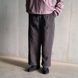 SEEALL (シーオール) SAU41 PT381 [ BUGGY PANTS(WITH COTTON LINING) ]  バギーパンツ (BLACK) 