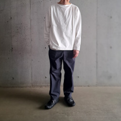 Y (ワイ) 1704166345 [  ORGANIC COTTON JERSEY BOAT NECK P/O ] オーガニックコットン ジャージー ボートネック プルオーバー (2COLOR)