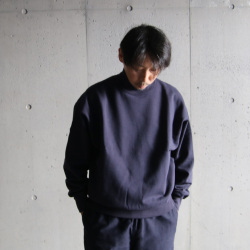 Y (ワイ) 4266305 [ ORGANIC COTTON BLEND HEAVY WEIGHT FLEECE TURTLE NECK ] オーガニックコットン タートルネック (NAVY)