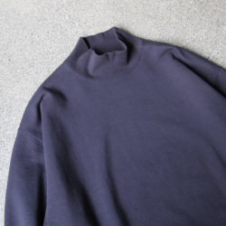 Y (ワイ) 4266305 [ ORGANIC COTTON BLEND HEAVY WEIGHT FLEECE TURTLE NECK ] オーガニックコットン タートルネック (NAVY)