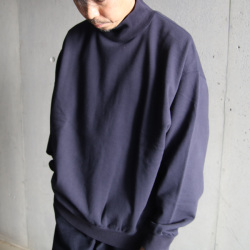 Y (ワイ) 4266305 [ ORGANIC COTTON BLEND HEAVY WEIGHT FLEECE TURTLE NECK ] オーガニックコットン タートルネック (NAVY)