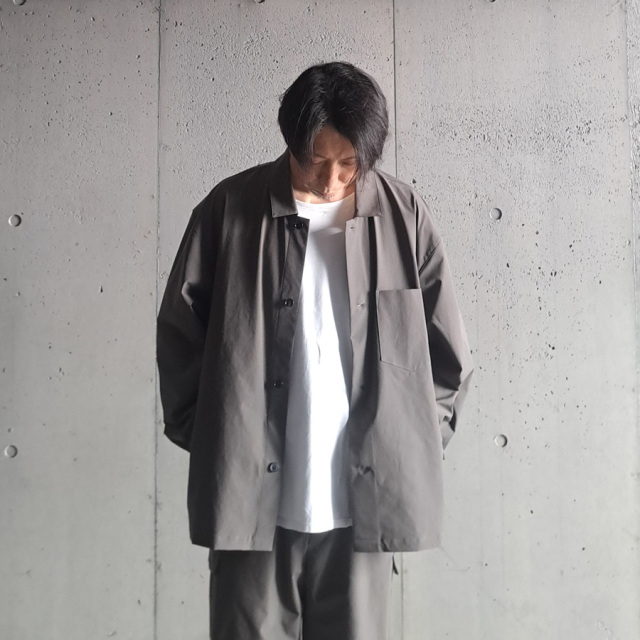 LAMOND (ラモンド) LM-S-098 [TASLAN SHORT JACKET]　タスランショートジャケット (CHARCOAL)