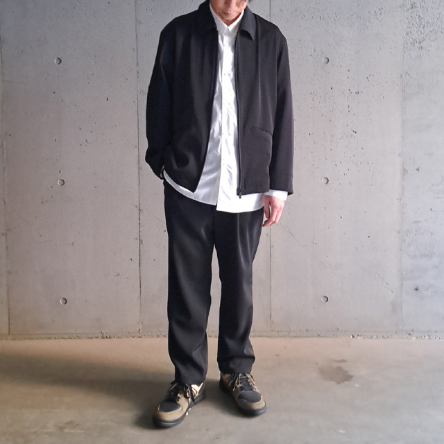 LAMOND (ラモンド) LM-S-099 [TWILL TWIST SHORT JACKET] ツイルツイスト ショート ジャケット (BLACK)