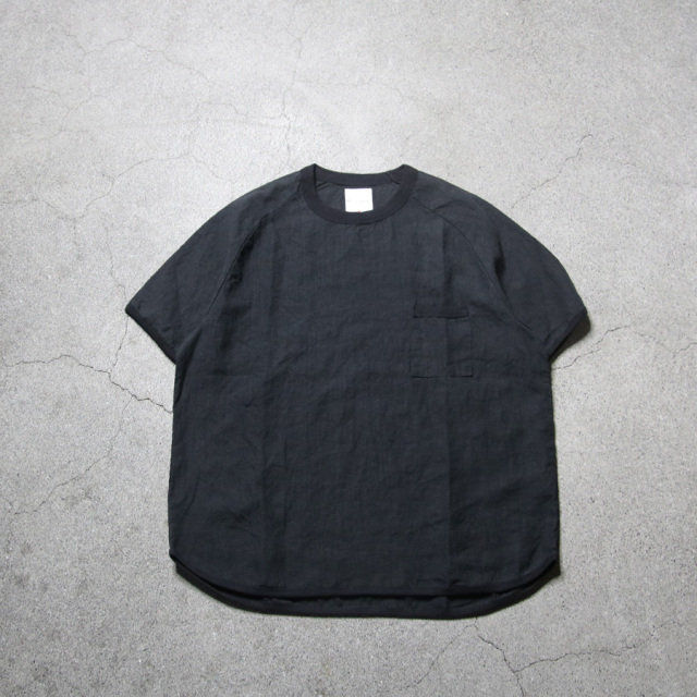 Re made in tokyo japan (アールイーメイドイントウキョウジャパン)  No7919S-CT [ French Linen T-shirt ] フレンチリネン ポケTEE (5COLOUR)