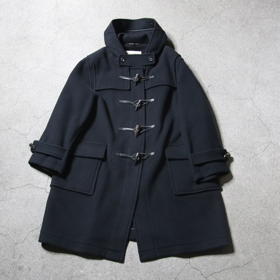 MONTGOMERY (モンゴメリー)  [ Sandhurst ] スーパー140's　ウールパイルメルトン ダッフルコート (BLACK)　(NAVY)