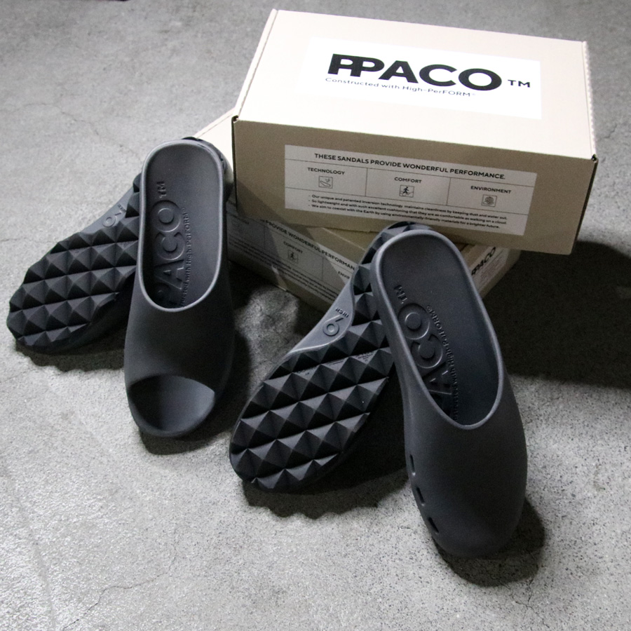 PPACO (パコ) [ LUX-1(AIR STUDDED SOLE) ] /PPA2412003 /リカバリーサンダル (DARKGRAY/BLACK)