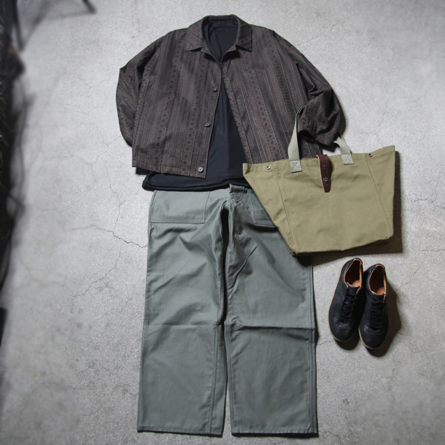 TUKI (ツキ) 0152 [BAKER PANTS] ベイカーパンツ (SAGE GREEN) (BLACK)