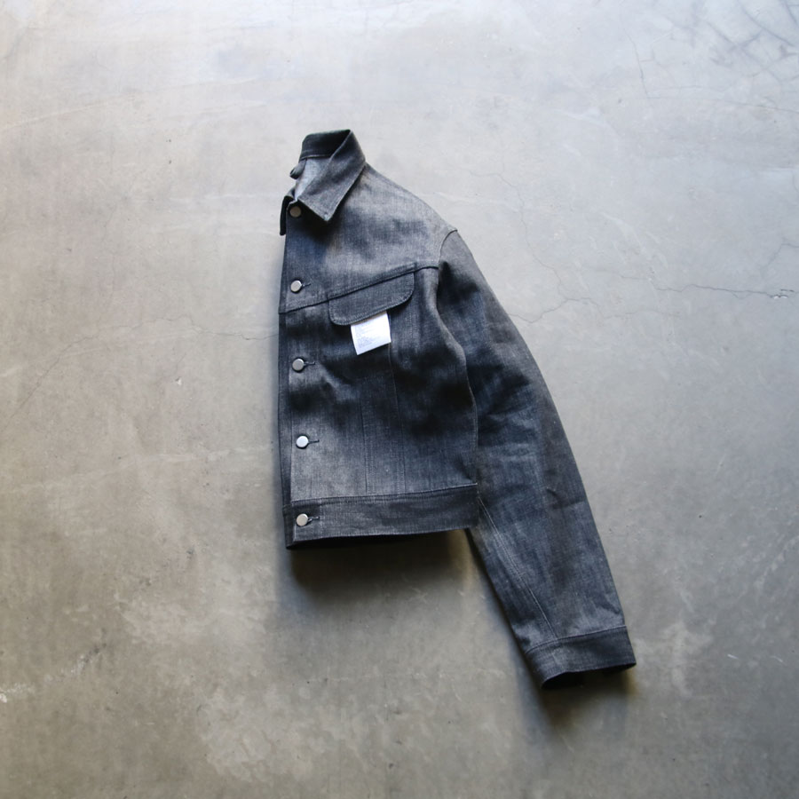 TUKI (ツキ) 0140 [COWBOY JACKET] BLACK DENIM カウボーイジャケット