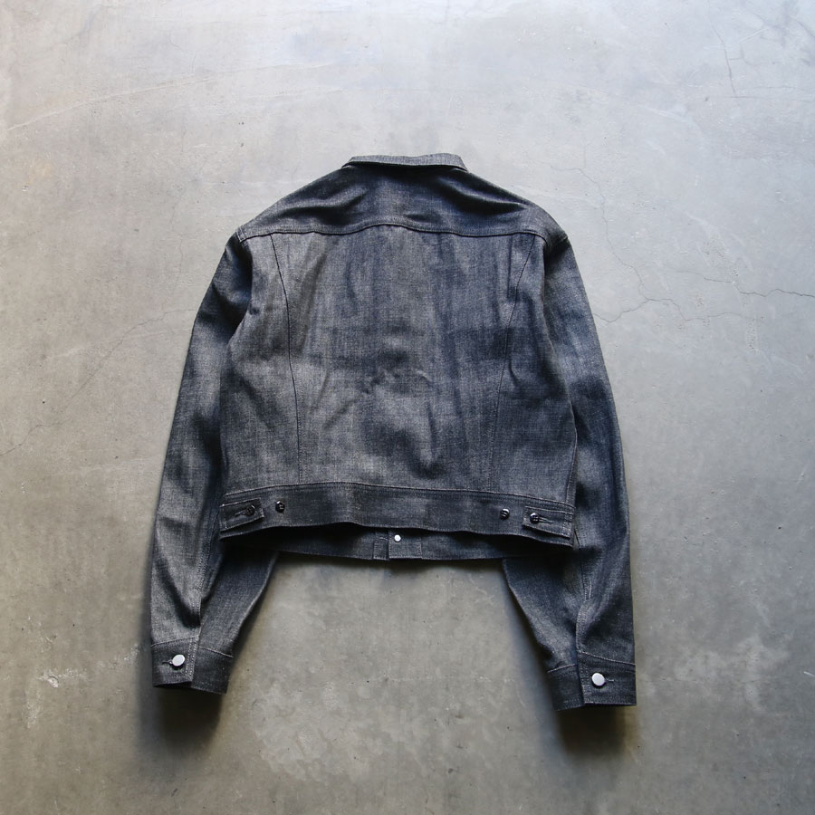 TUKI (ツキ) 0140 [COWBOY JACKET] BLACK DENIM カウボーイジャケット