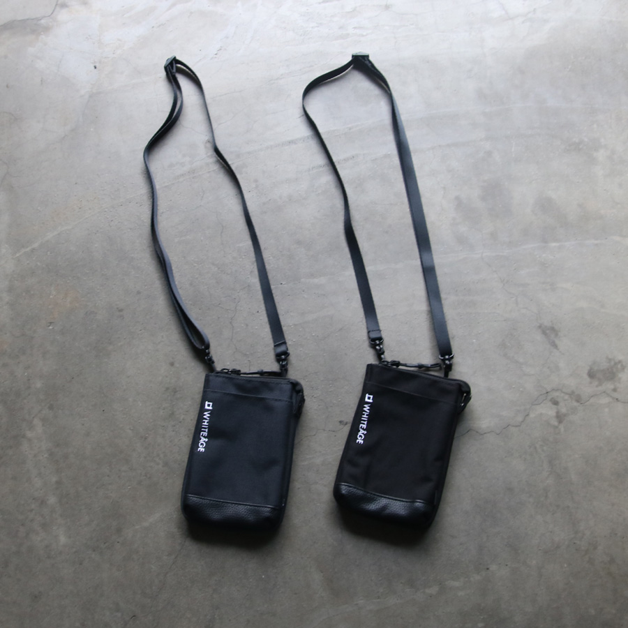 WHITEAGE (ホワイタージュ) [GEX MIni Shoulder Bag] ミニショルダーパック (BLACK) (NOIR GRAY)